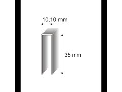 Truhlářské spony s&nbsp;pryskyřicí Narex 353/35 - 10,10 x 35 mm - 7.600 ks