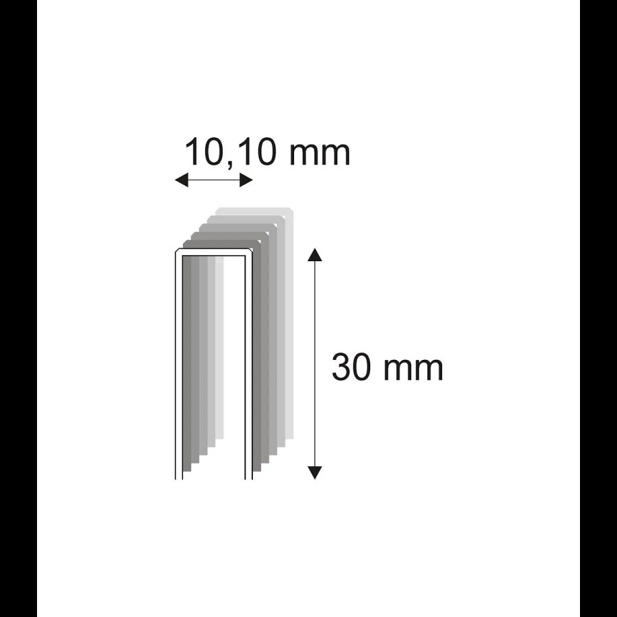 Truhlářské spony s&nbsp;pryskyřicí Narex 353/30 - 10,10 x 30 mm kusů v&nbsp;balení 8400 