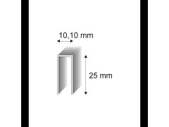Truhlářské spony s&nbsp;pryskyřicí Narex 353/25 - 10,10 x 25 mm kusů v&nbsp;balení 12000