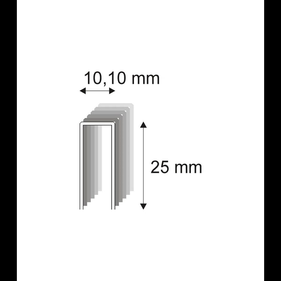 Truhlářské spony s&nbsp;pryskyřicí Narex 353/25 - 10,10 x 25 mm kusů v&nbsp;balení 12000 