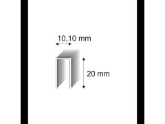 Truhlářské spony s&nbsp;pryskyřicí Narex 353/20 - 10,10 x 20 mm kusů v&nbsp;balení 12800