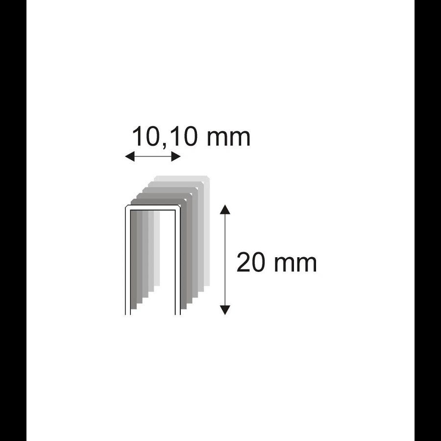 Truhlářské spony s&nbsp;pryskyřicí Narex 353/20 - 10,10 x 20 mm kusů v&nbsp;balení 12800 