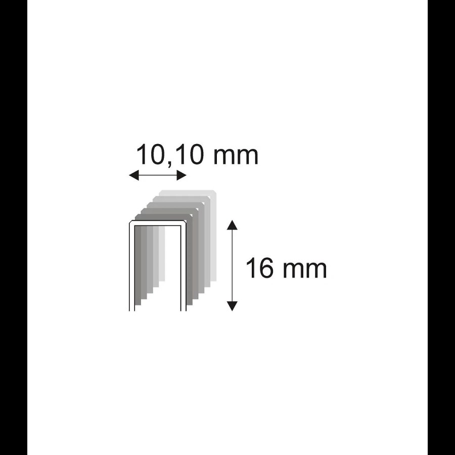 Truhlářské spony s&nbsp;pryskyřicí Narex 353/16 - 10,10 x 16 mm - 16.000 ks 