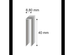 Truhlářské spony s&nbsp;pryskyřicí Narex 352/40 - 8,80 x 40 mm kusů v&nbsp;balení 2800