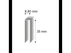 Truhlářské spony s&nbsp;pryskyřicí Narex 352/35 - 8,80 x 35 mm - 8.400 ks