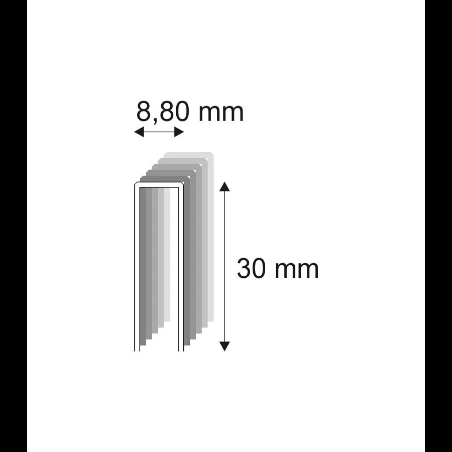 Truhlářské spony s&nbsp;pryskyřicí Narex 352/30 - 8,80 x 30 mm kusů v&nbsp;balení 10200 