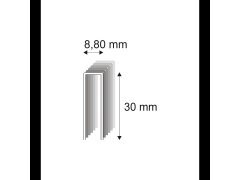 Truhlářské spony s&nbsp;pryskyřicí Narex 352/30 - 8,80 x 30 mm kusů v&nbsp;balení 3600