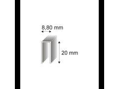 Truhlářské spony s&nbsp;pryskyřicí Narex 352/20 - 8,80 x 20 mm kusů v&nbsp;balení 16000
