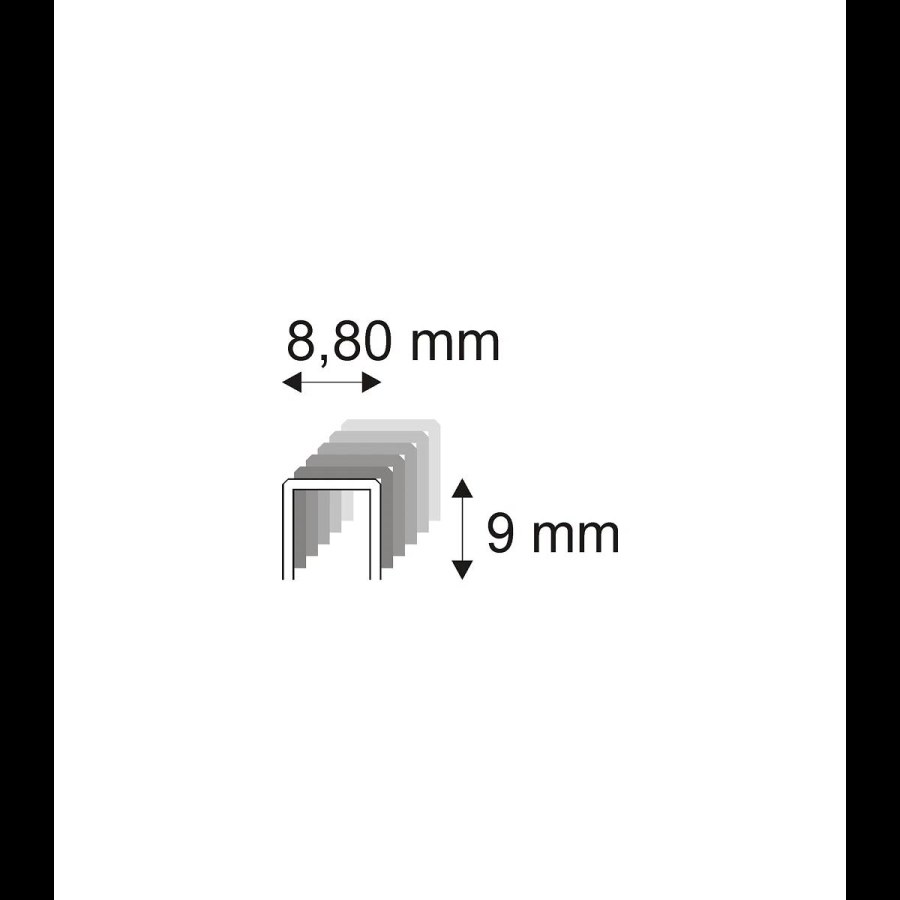 Tesařské spony Narex 352/09 - 8,80 x 9 mm - 34.000 ks 