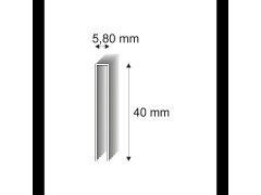 Truhlářské spony Narex 343/40 - 5,80 x 40 mm - 2.700 ks
