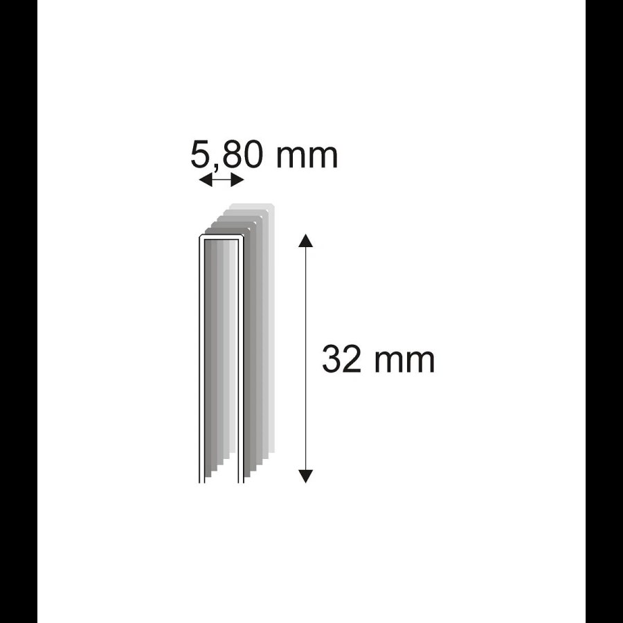 Truhlářské spony Narex 343/32 - 5,80 x 32 mm - 3.000 ks 