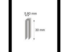 Truhlářské spony s&nbsp;pryskyřicí Narex 343/30 - 5,80 x 30 mm - 5.200 ks