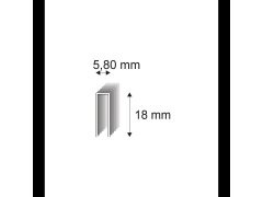 Truhlářské spony Narex 343/18 - 5,80 x 18 mm kusů v&nbsp;balení 800