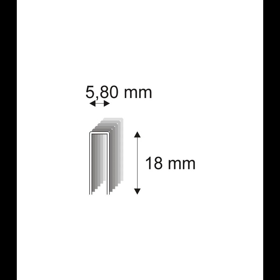 Truhlářské spony Narex 343/18 - 5,80 x 18 mm kusů v&nbsp;balení 800 