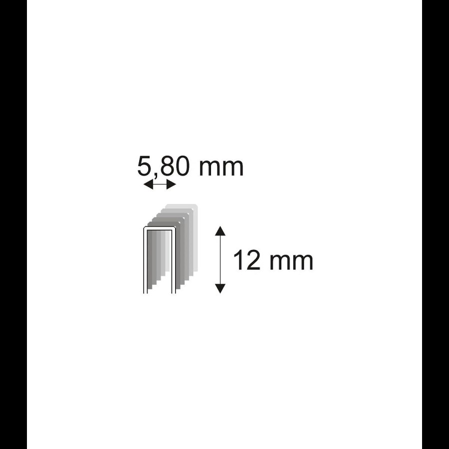 Truhlářské spony Narex 343/12 - 5,80 x 12 mm - 1.200 ks 