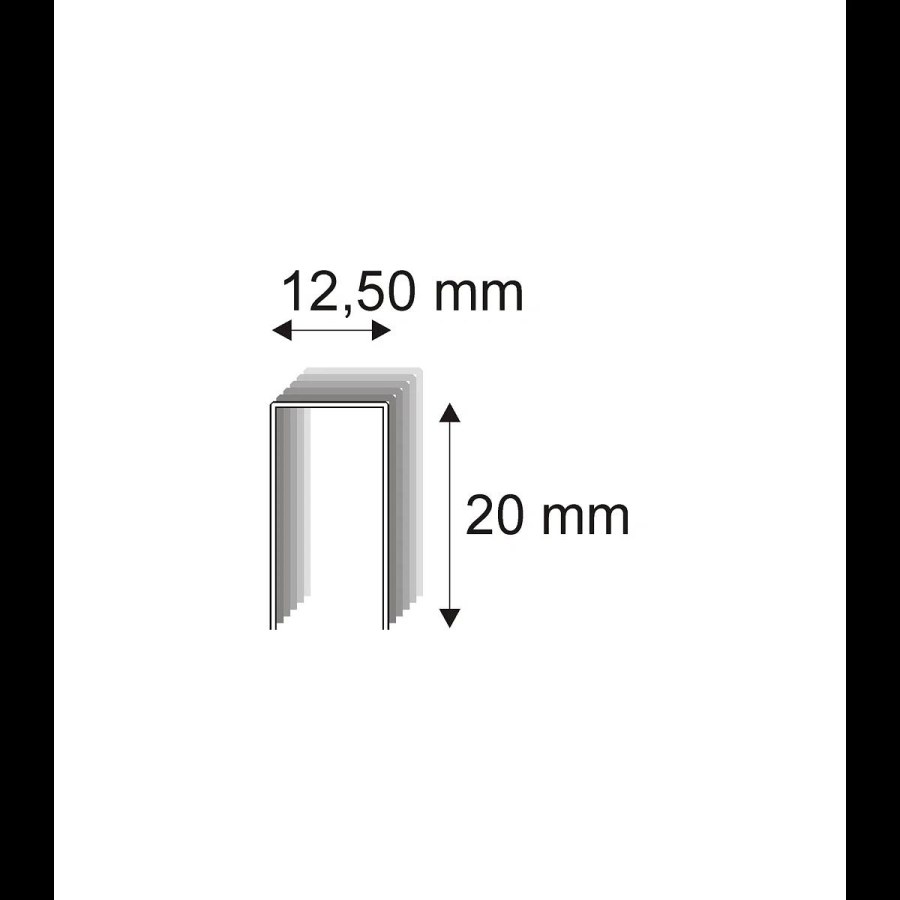 Čalounické spony Narex 342/20 - 12,50 x 20 mm - 12.000 ks 