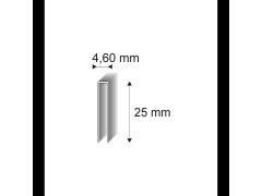 Produkt Truhlářské spony Narex 333/25 - 4,60 x 25 mm - 32.400 ks