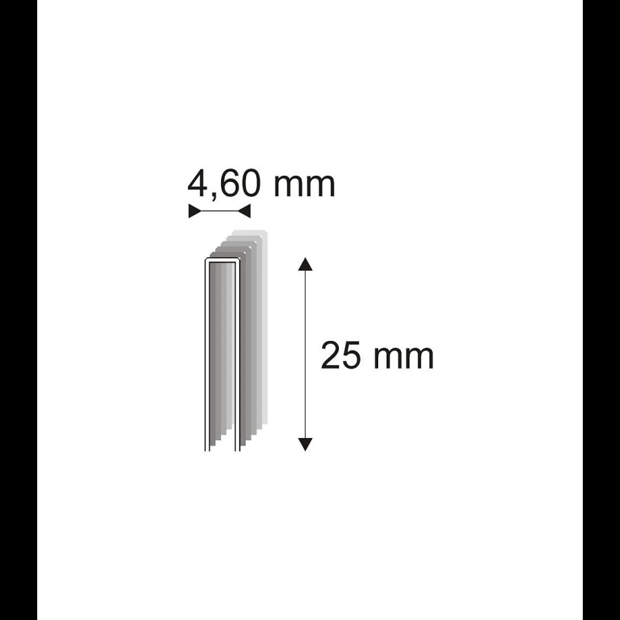 Truhlářské spony Narex 333/25 - 4,60 x 25 mm - 32.400 ks 