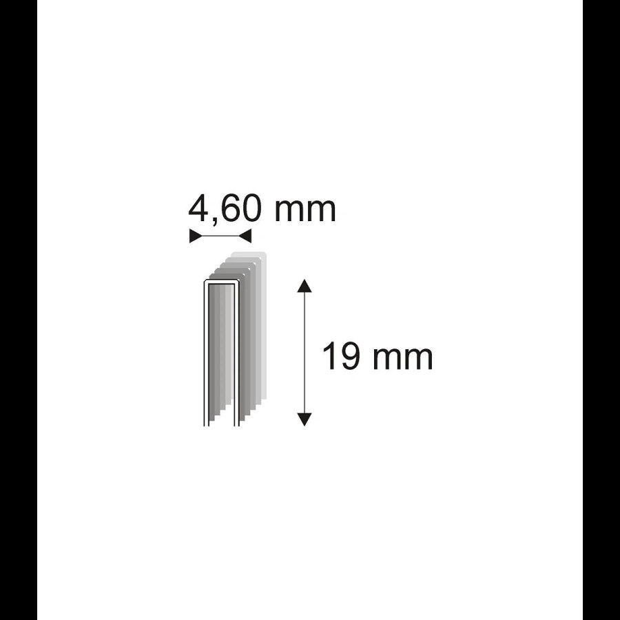 Truhlářské spony Narex 333/19 - 4,60 x 19 mm - 43.200 ks 