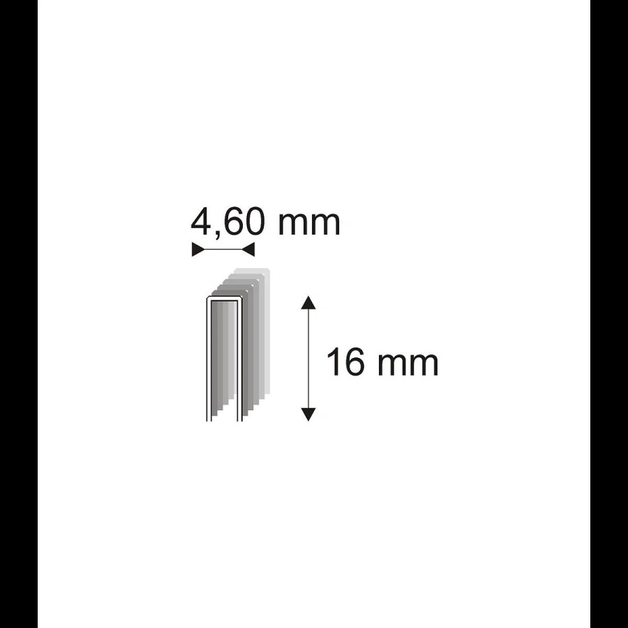 Truhlářské spony Narex 333/16 - 4,60 x 16 mm - 43.000 ks 