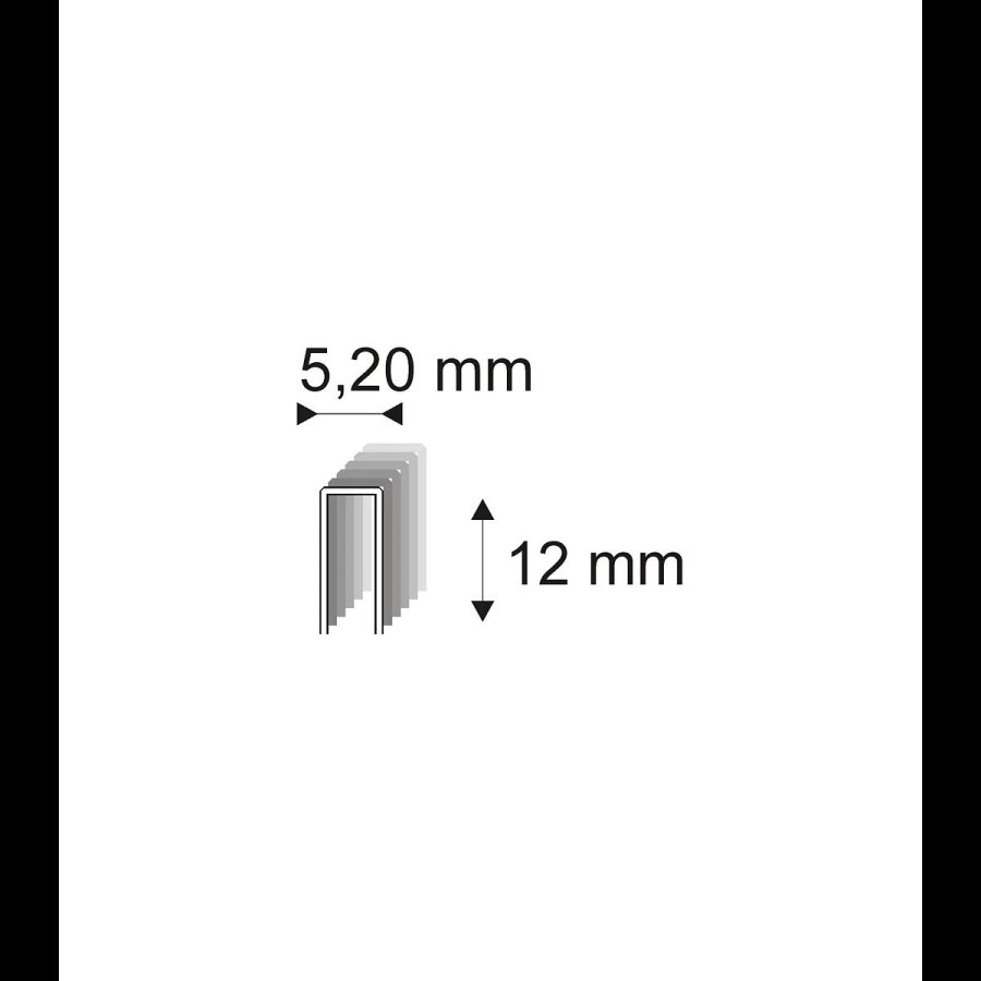 Truhlářské spony ostřené Narex 332/12 O - 5,20 x 12 mm - 9.000 ks 