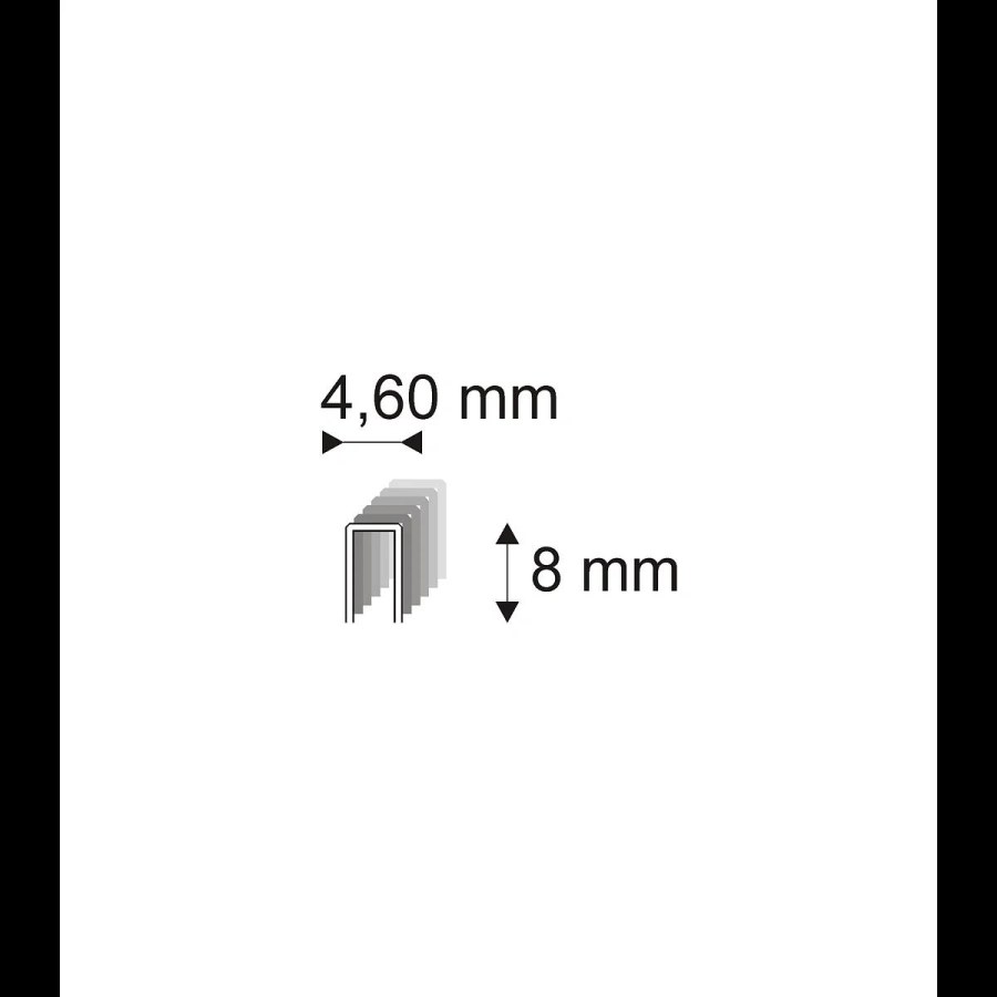 Truhlářské spony Narex 331/08 - 4,60 x 8 mm - 15.000 ks 