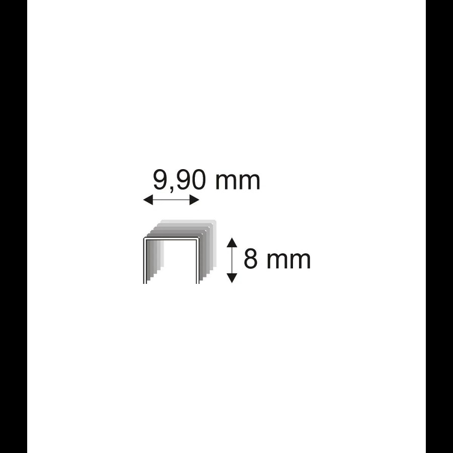 Čalounické spony Narex 330/08 á 150 - 9,90 x 8 mm - 54.000 ks - 