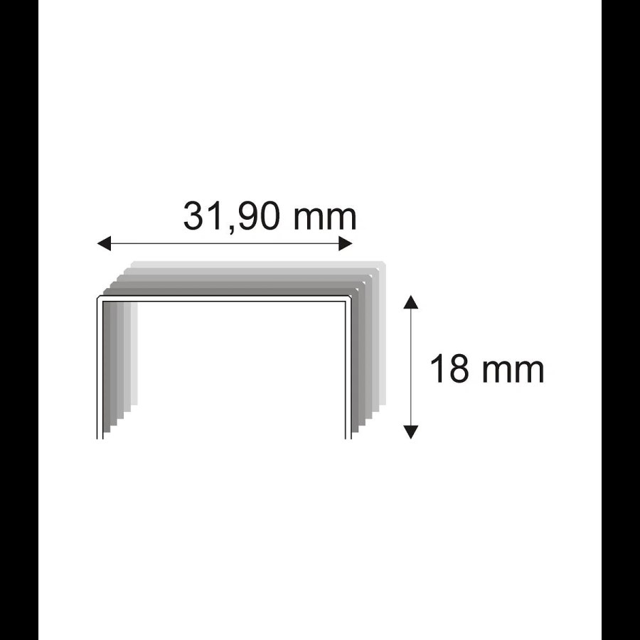 Kartonážní spony Narex 387/18 CU - 60 - 31,90 x 18 mm - 3 960 ks 