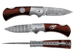 Produkt Zavírací nůž HABLOCK - damašek, dřevo 220-DD-1