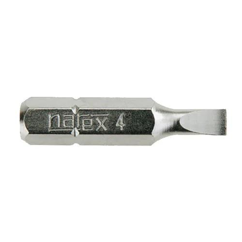 Bity ploché Narex 30 mm - 30 ks typ hrotu šroubováku Plochý 4 