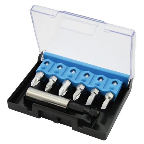 Sada bitů Narex 1/4 s&nbsp;magnetickým držákem v&nbsp;plastové krabičce 7dílná - torx TX 