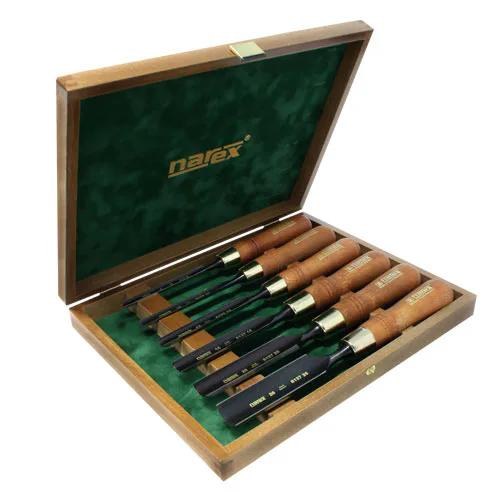 Sada dutých dlát v&nbsp;kazetě 6dílná WOOD PREMIUM - 8, 10, 12, 16, 20, 26 mm 