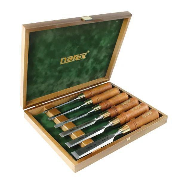 Sada plochých dlát v&nbsp;kazetě 6dílná WOOD PREMIUM - 6, 10, 12, 16, 20, 26 mm 