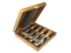 Sada začišťovacích dlát v&nbsp;kazetě 4dílná WOOD PREMIUM