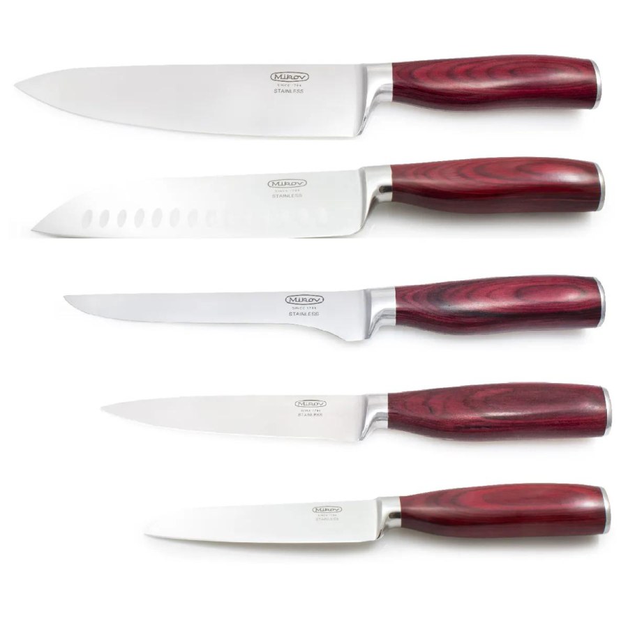AKČNÍ SET NOZU RUBY - CHEF-1x400-ND-20, 1x405-ND-18, 1x402-ND-15, 1x403-ND-13, 1x406-ND-10 - 