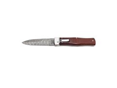 Produkt Vyhazovací zavírací nůž PREDATOR WILDCAT – damašek, střenka dřevo snake 241-DD-1