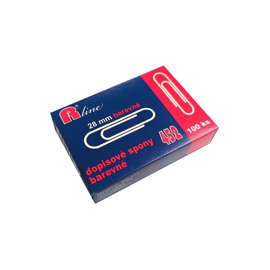 Dopisové spony Mikov 452 - barevný mix 28 mm - 