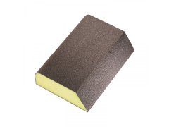 Brusná houbička Kombi tvrdá 98 x 69 x 26 mm, fine, tvrdá, žlutá