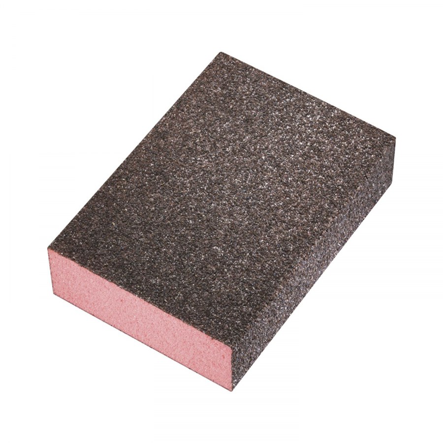 Brusná houbička tvrdá - hrubá, 98 x 69 x 26 mm, červená - Dílna - Outdoor Nářadí, ruční nářadí, elektrické pomůcky, ochranné pomůcky Broušení a řezání Brusné papíry