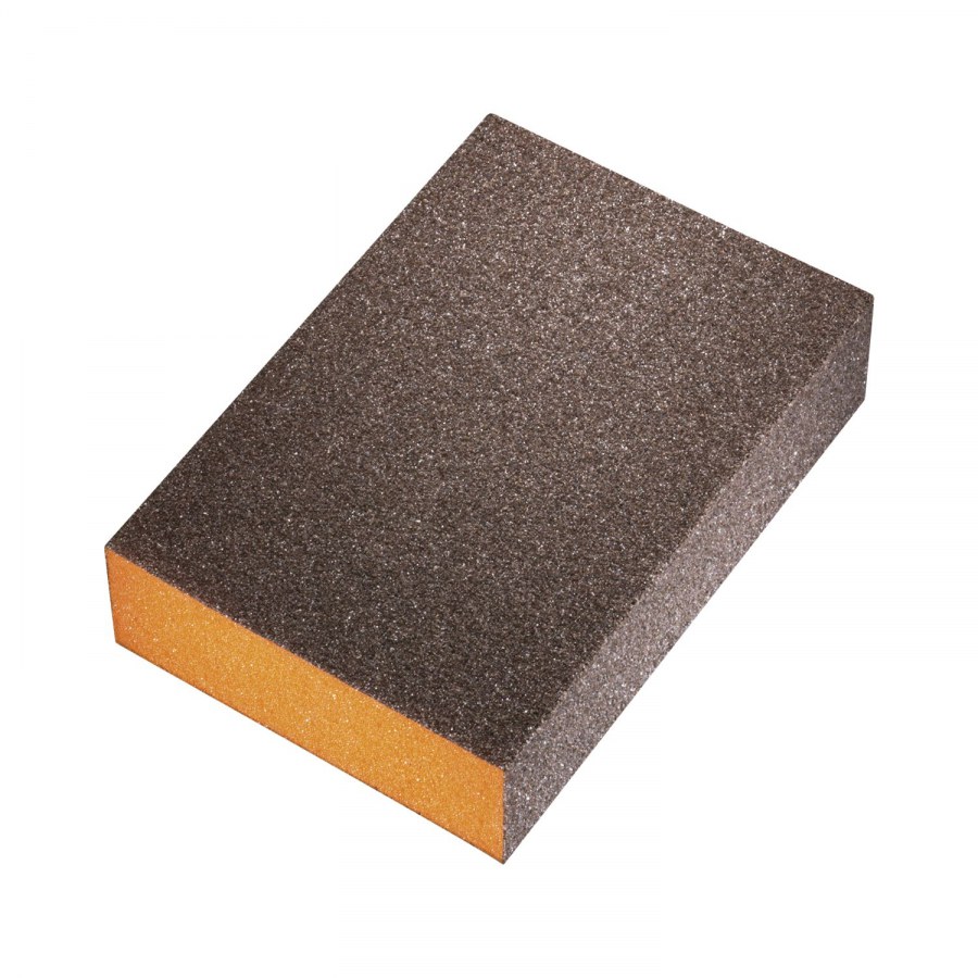 Brusná houbička měkká 98 x 69 x 26, medium, oranžová - Dílna - Outdoor Nářadí, ruční nářadí, elektrické pomůcky, ochranné pomůcky Broušení a řezání Brusné papíry
