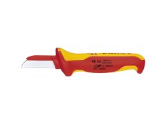 KNIPEX nůž na kabely VDE 9854, rovné ostří s&nbsp;KS hřbetem čepel 50 mm D=190 mm