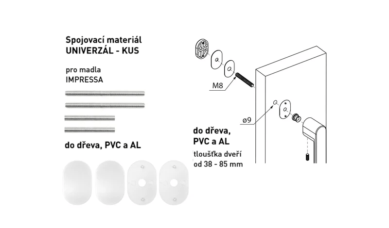 MPK - IMPRESSA Spojovací materiál UNIVERZÁL pro MADLO ks - 
