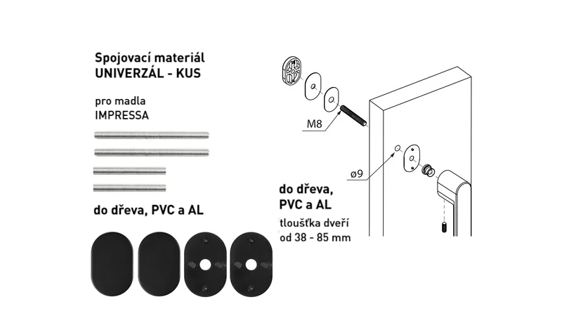 MPK - IMPRESSA Spojovací materiál UNIVERZÁL pro MADLO ks - 