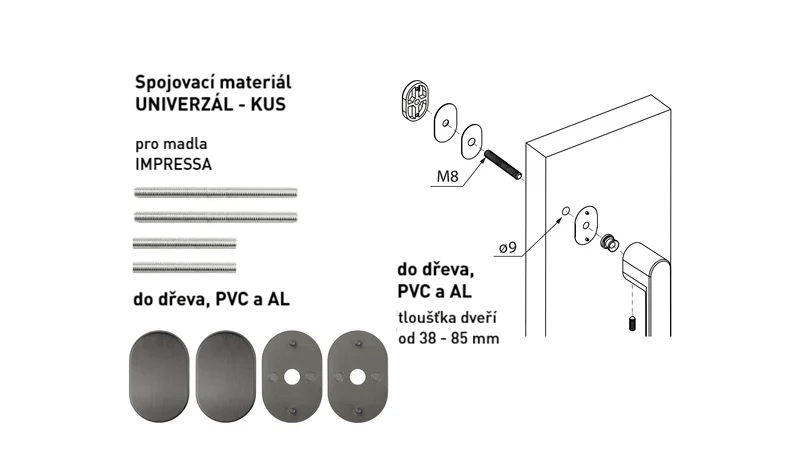 MPK - IMPRESSA Spojovací materiál UNIVERZÁL pro MADLO ks - 