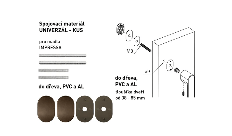 MPK - IMPRESSA Spojovací materiál UNIVERZÁL pro MADLO ks - 