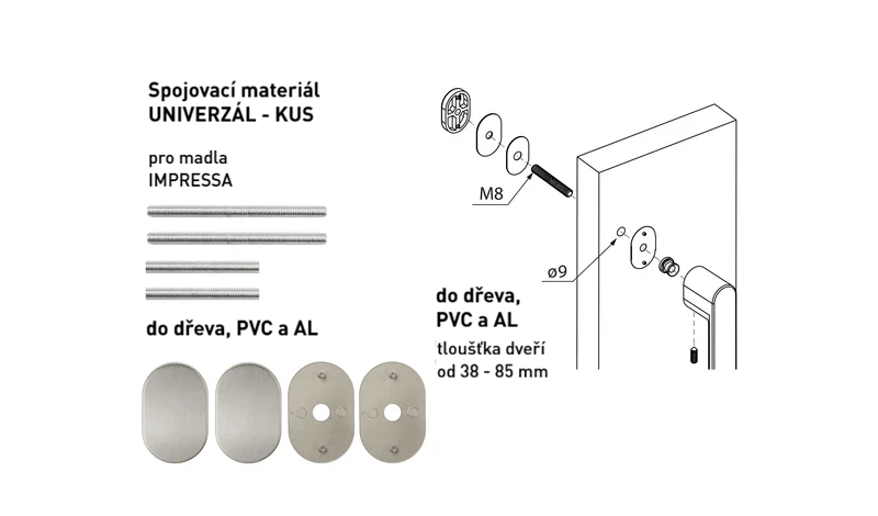 MPK - IMPRESSA Spojovací materiál UNIVERZÁL pro MADLO ks