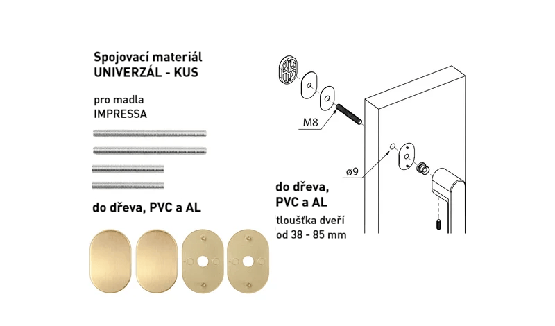 MPK - IMPRESSA Spojovací materiál UNIVERZÁL pro MADLO ks - 