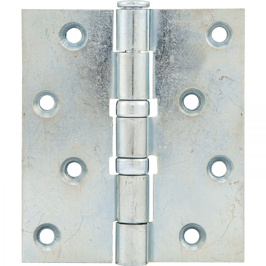 Závěs pro bezfalcové dveře, 101,6 x 76 x 3,0 mm, ocel pozinkovaná - Dveře Dveřní panty, Dveřní závěsy Dveřní závěsy k našroubování