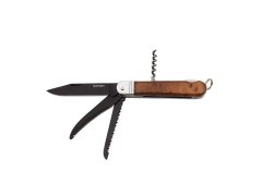 Produkt Lovecký zavírací nůž SAFARI FIXIR 4dílný s&nbsp;pilkou, páráčkem a&nbsp;vývrtkou - střenka dřevo 232-RD-4V/K SAFARI