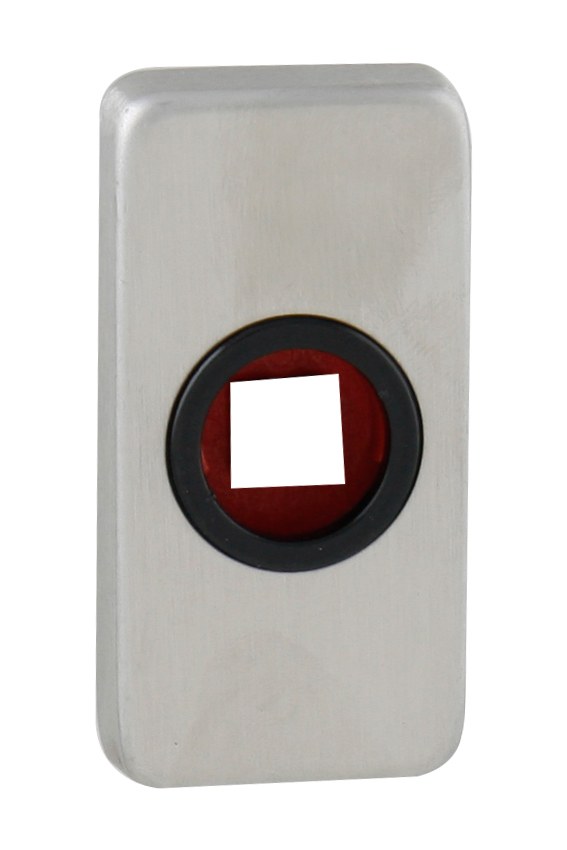 FT - rozeta 276 - POD KLIKU - 60x30 mm - Chrom broušený - Dveře Dveřní kování, dveřní příslušenství Interiérové kování MP kování Úzké rozety